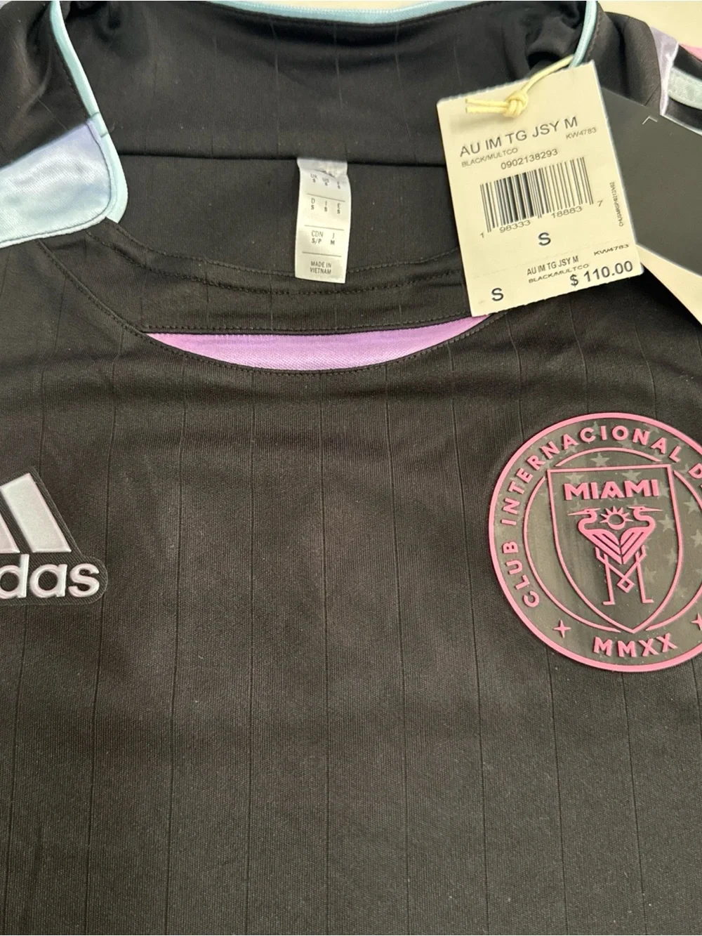 Adidas Inter Miami X Audi F1 Team Jersey Black Multicolor KW4783 Men Size Small